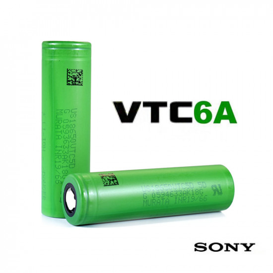 Sony Batterie- VTC6A 18650 3000mAh 30A Sony Batterie- VTC6A 18650 3000mAh 30A